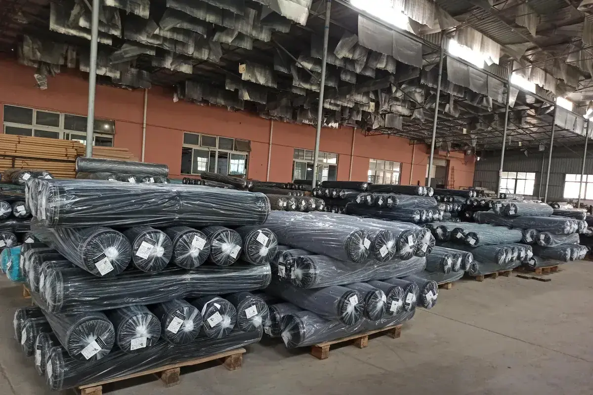 Finished rolls, inspected and batch-labelled